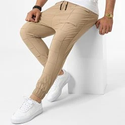 Meilleure affaire 🛒 Jogger Pant Y007 Beige Foncé de Classic Series ⌛ -Classic Series Soldes classic series 321331 Y007 BEJ 20220603T140706 03