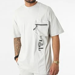 Offres ✨ Ensemble Tee Shirt Oversize Short Jogging Y258UST Gris de Classic Series 🔔 -Classic Series Soldes classic series 321336 Y258UST GRI 20220530T161237 03