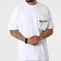 Remise ✨ Ensemble Tee Shirt Oversize Short Jogging Y258UST Blanc de Classic Series 🌟 -Classic Series Soldes classic series 321338 Y258UST BEYAZ 20220530T161425 03