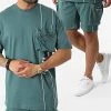 Meilleur prix ❤️ Ensemble Tee Shirt Oversize Short Jogging Y258UST Vert de Classic Series 🤩 -Classic Series Soldes classic series 321343 Y258UST PETROL 20220530T161348 01