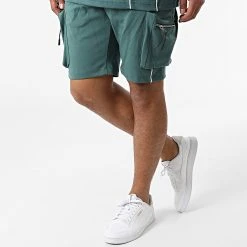 Meilleur prix ❤️ Ensemble Tee Shirt Oversize Short Jogging Y258UST Vert de Classic Series 🤩 -Classic Series Soldes classic series 321343 Y258UST PETROL 20220530T161353 05