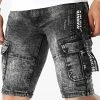 Meilleur prix ⭐ Short Cargo Jean E9662 Noir de Classic Series ⭐
