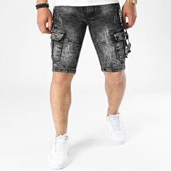 Meilleur prix ⭐ Short Cargo Jean E9662 Noir de Classic Series ⭐ -Classic Series Soldes classic series 321673 E9662 20220609T115136 03