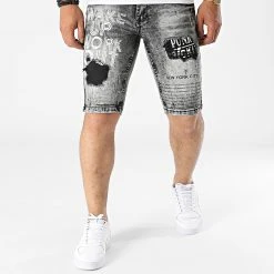 Vente flash 🔥 Short Jean E7767 Gris de Classic Series 🧨 -Classic Series Soldes classic series 321726 E7767 20220603T141227 03