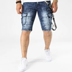 Tout neuf 🧨 Short Jean E9669 Bleu Denim de Classic Series 🎉 -Classic Series Soldes classic series 322021 E9669 20220609T115433 03