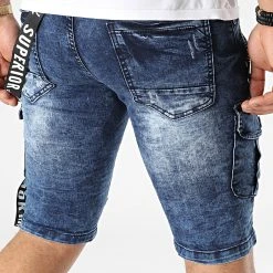 Tout neuf 🧨 Short Jean E9669 Bleu Denim de Classic Series 🎉 -Classic Series Soldes classic series 322021 E9669 20220609T115434 04