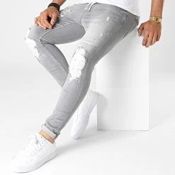 Nouveau 🌟 Jean Skinny DHZ-3803 Gris de Classic Series 🧨 -Classic Series Soldes classic series 323311 DHZ 3803 FUME 20220610T142147 03