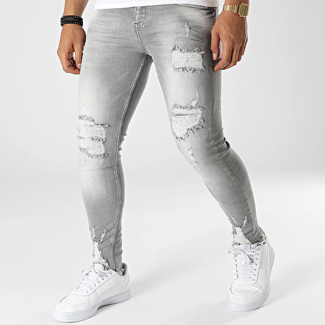 Nouveau 🤩 Jean Skinny DHZ-3739 Gris de Classic Series ✔️ 3 Nouveau 🤩 Jean Skinny DHZ-3739 Gris de Classic Series ✔️