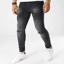 Acheter 🔥 Jean Skinny DHZ-3203 Gris Anthracite de Classic Series 🧨