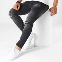 Acheter 🔥 Jean Skinny DHZ-3203 Gris Anthracite de Classic Series 🧨 -Classic Series Soldes classic series 323324 DHZ 3203 1 SIYAH 20220610T142501 03