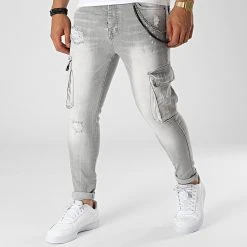 Budget ❤️ Jean Skinny DHZ-3807 Gris de Classic Series ⌛
