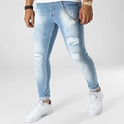 Grosses soldes ⌛ Jean Skinny DHZ-3847 Bleu Wash de Classic Series 🥰