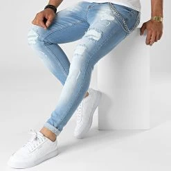 Grosses soldes ⌛ Jean Skinny DHZ-3847 Bleu Wash de Classic Series 🥰 -Classic Series Soldes classic series 323385 DHZ 3847 O MAVI 20220610T142941 03