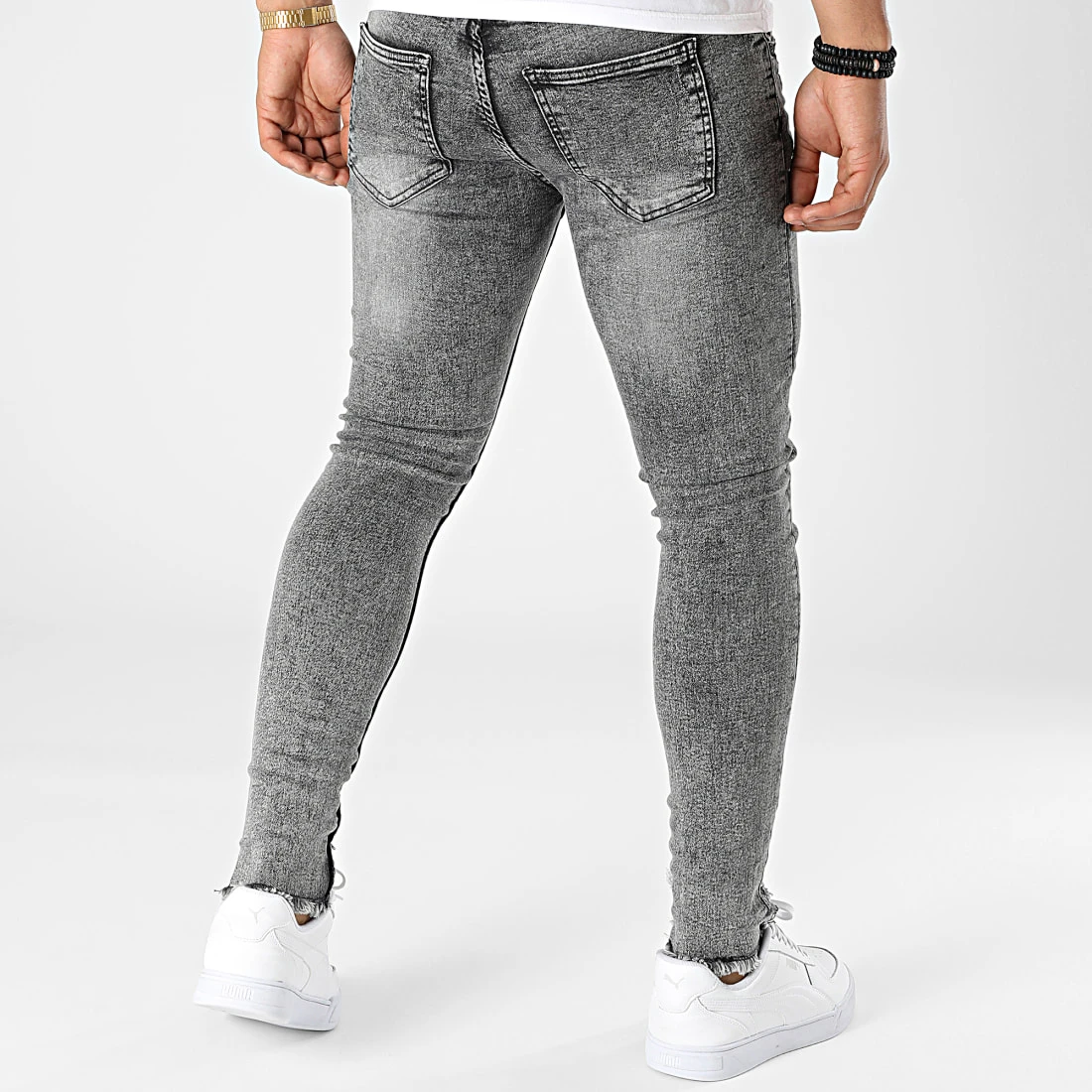 Remise 💯 Jean Skinny DHZ-3781 Gris Anthracite de Classic Series ✔️ 6 Remise 💯 Jean Skinny DHZ-3781 Gris Anthracite de Classic Series ✔️ – Image 4