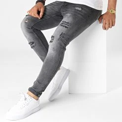 Offres 🥰 Jean Skinny DHZ-3648 Gris Anthracite de Classic Series 🧨 -Classic Series Soldes classic series 323402 DHZ 3648 1 FUME 20220610T142249 03