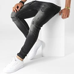 Bon marché ❤️ Jean Skinny DHZ-3285 Noir de Classic Series ⭐ -Classic Series Soldes classic series 323404 DHZ 3285 1 BLACK CHEMICAL 20220610T142356 03