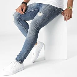 Meilleure vente ✔️ Jean Skinny 4014 Bleu Denim de Classic Series ✨ -Classic Series Soldes classic series 323435 DHZ 4014 TINT RANDIM 20220704T162005 03
