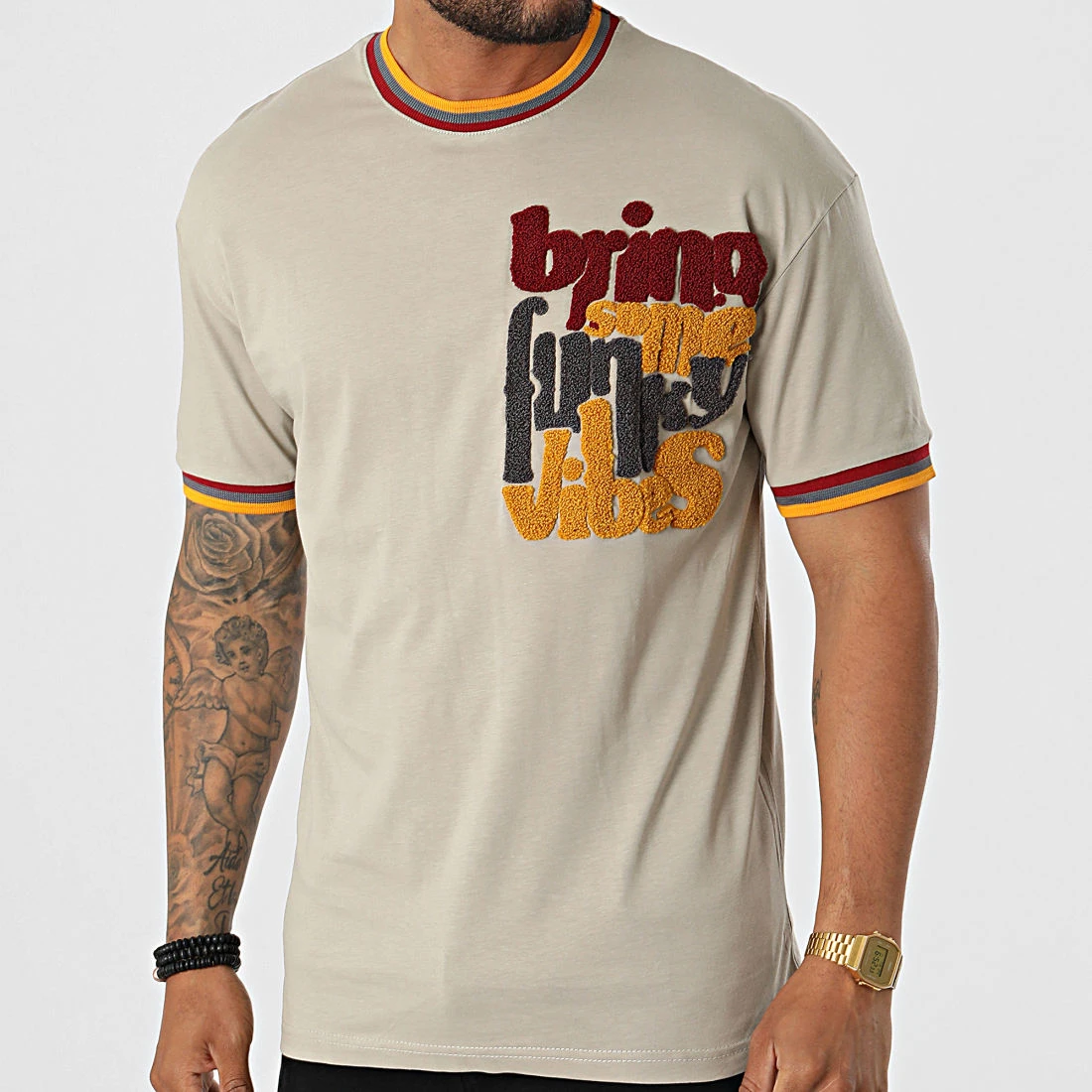 Meilleure vente 🛒 Tee ⭐ Shirt G22-667 Taupe de Classic Series ✔️ 3 Meilleure vente 🛒 Tee ⭐ Shirt G22-667 Taupe de Classic Series ✔️