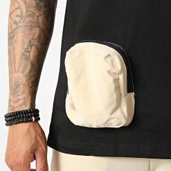 Nouveau 🎁 Ensemble Tee 🎉 Shirt Poche Et Pantalon Jogging F22-910T Noir Beige de Classic Series ✨ -Classic Series Soldes classic series 323740 F22 910T SIYAH BEJ 20220617T150932 02