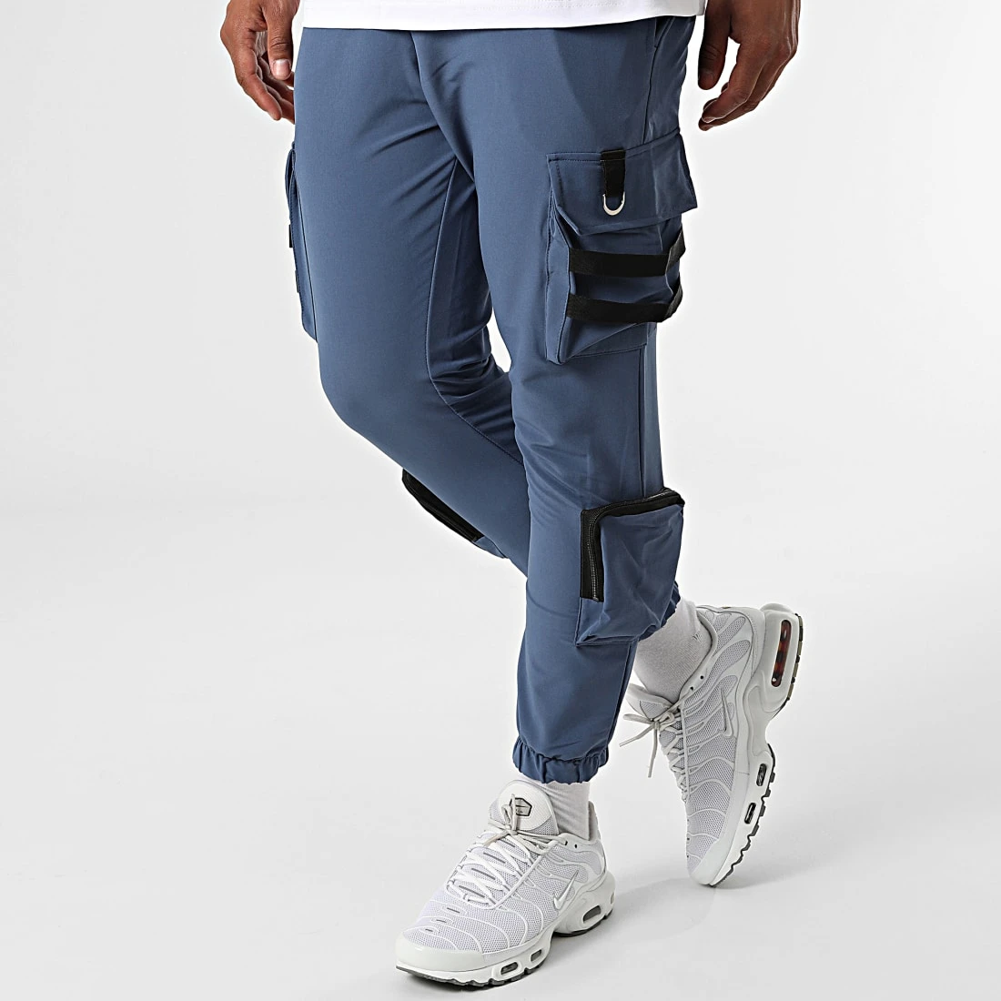 Nouveau ⌛ Ensemble Tee 🎉 Shirt Poche Et Pantalon Jogging F22-910T Blanc Bleu de Classic Series ✔️ 6 Nouveau ⌛ Ensemble Tee 🎉 Shirt Poche Et Pantalon Jogging F22-910T Blanc Bleu de Classic Series ✔️ – Image 4