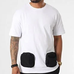 De gros ✨ Ensemble Tee Shirt Poche Et Pantalon Jogging F22-910T Noir Blanc de Classic Series ✨ -Classic Series Soldes classic series 323758 F22 910T BEYAZ SIYAH 20220617T150740 03