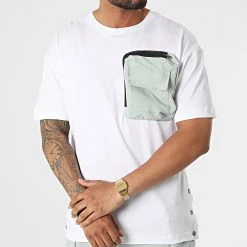 Vente flash 🔔 Ensemble Tee Shirt Poche Et Pantalon Jogging F22-909T Blanc Turquoise de Classic Series 😀 -Classic Series Soldes classic series 323761 F22 909T BEYAZ MINT 20220708T102425 03