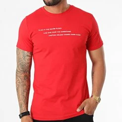 Vente flash 🤩 Tee Shirt BEJ190 Rouge de Classic Series 😉 -Classic Series Soldes classic series 324196 BEJ190 RED 20220620T152152 03