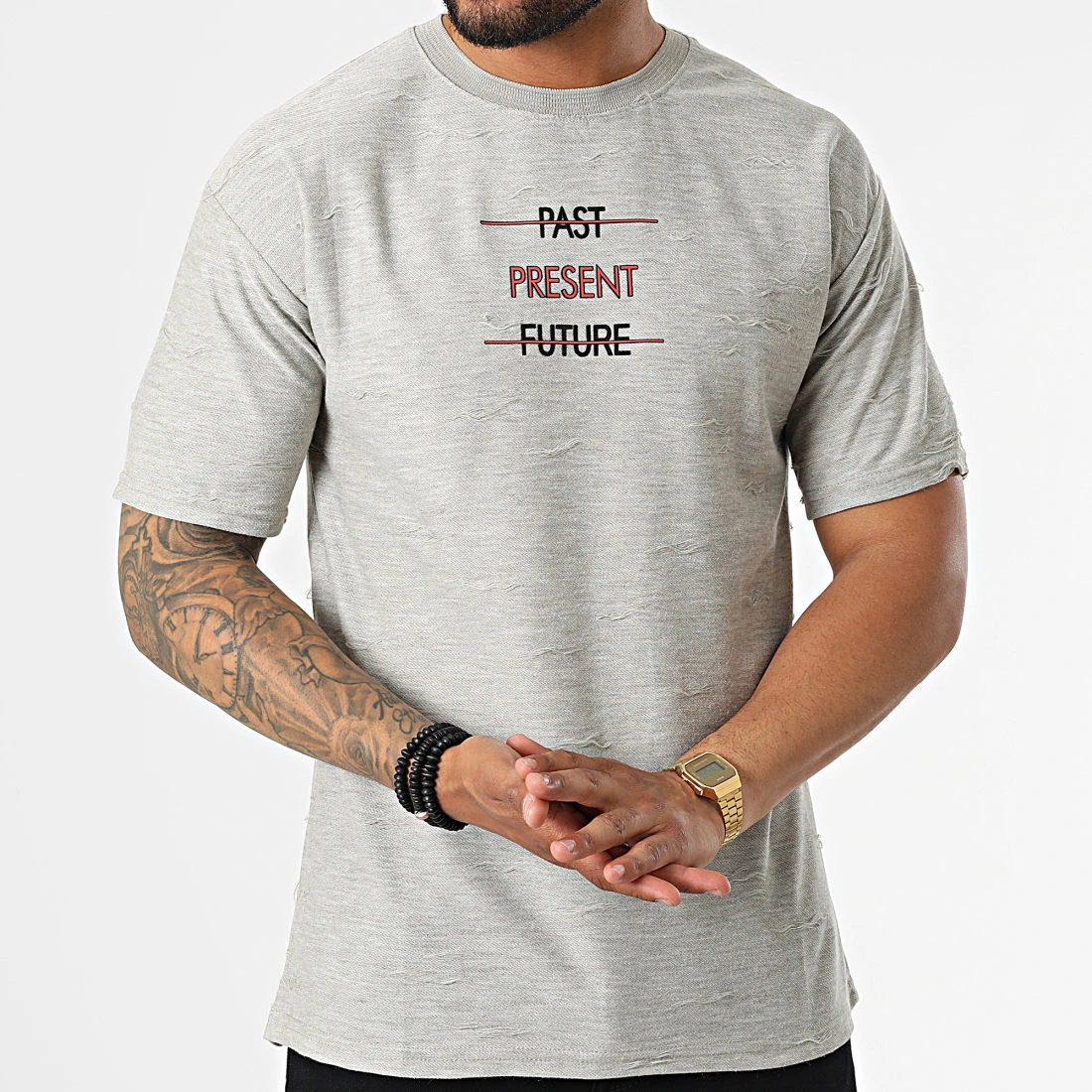 Meilleure vente 😍 Tee 🧨 Shirt EXO301 Gris de Classic Series ❤️ 5 Meilleure vente 😍 Tee 🧨 Shirt EXO301 Gris de Classic Series ❤️ – Image 3