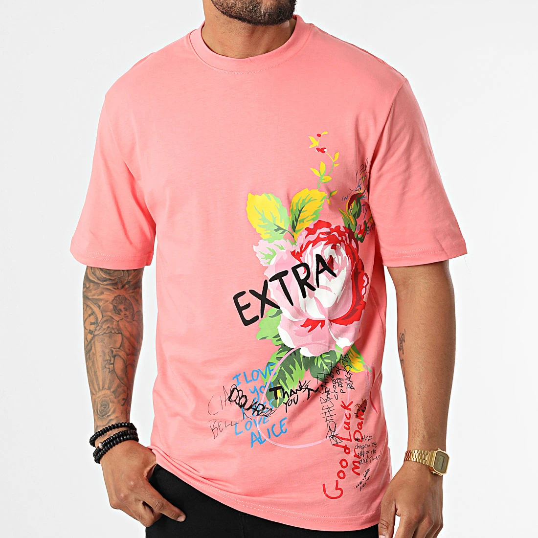 Grosses soldes ✨ Tee 🔥 Shirt EX509 Rose de Classic Series ⌛ 5 Grosses soldes ✨ Tee 🔥 Shirt EX509 Rose de Classic Series ⌛ – Image 3