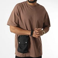 Meilleure vente ⭐ Tee Shirt Oversize Large A Poche 22-Y111 Marron de Classic Series ✔️ -Classic Series Soldes classic series 324275 22 Y111 KAHVE 20220620T153106 03