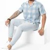 Vente flash 😉 Ensemble Chemise Manches Courtes Et Pantalon Jogging PP021 Bleu Clair de Classic Series ⭐ -Classic Series Soldes classic series 324309 PP021 BLUE 20220627T093808 01