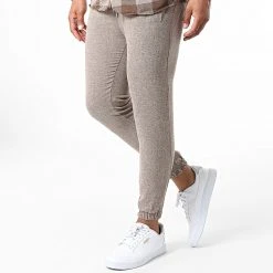 Meilleur prix 😍 Ensemble Chemise Manches Courtes Et Pantalon Jogging PP021 Marron de Classic Series 🔔 -Classic Series Soldes classic series 324310 PP021 MARRON 20220630T152009 04