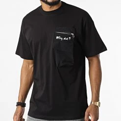 Coupon 🎁 Tee Shirt Poche 22-Y285 Noir de Classic Series 👏