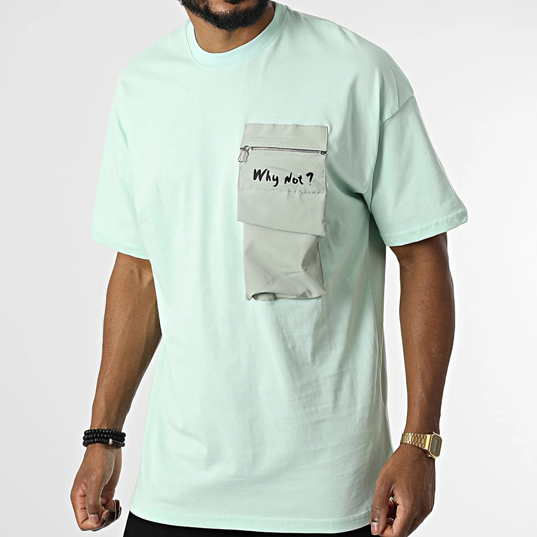 Budget 🥰 Tee Shirt Poche 22-Y285 Vert de Classic Series ❤️ 3 Budget 🥰 Tee Shirt Poche 22-Y285 Vert de Classic Series ❤️