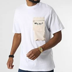 Meilleure affaire ⭐ Tee 💯 Shirt Poche 22-Y285 Blanc de Classic Series 🤩 -Classic Series Soldes classic series 324364 22 Y285 BEYAZ 20220617T154907 03