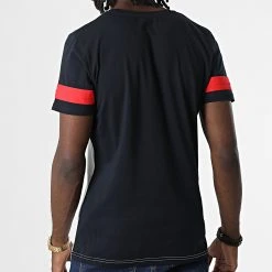 Promo 🔔 Tee Shirt 3905 Blanc Bleu Marine de Classic Series 🎁 -Classic Series Soldes classic series 325782 3905 NAVY BLANC 20220701T150232 04