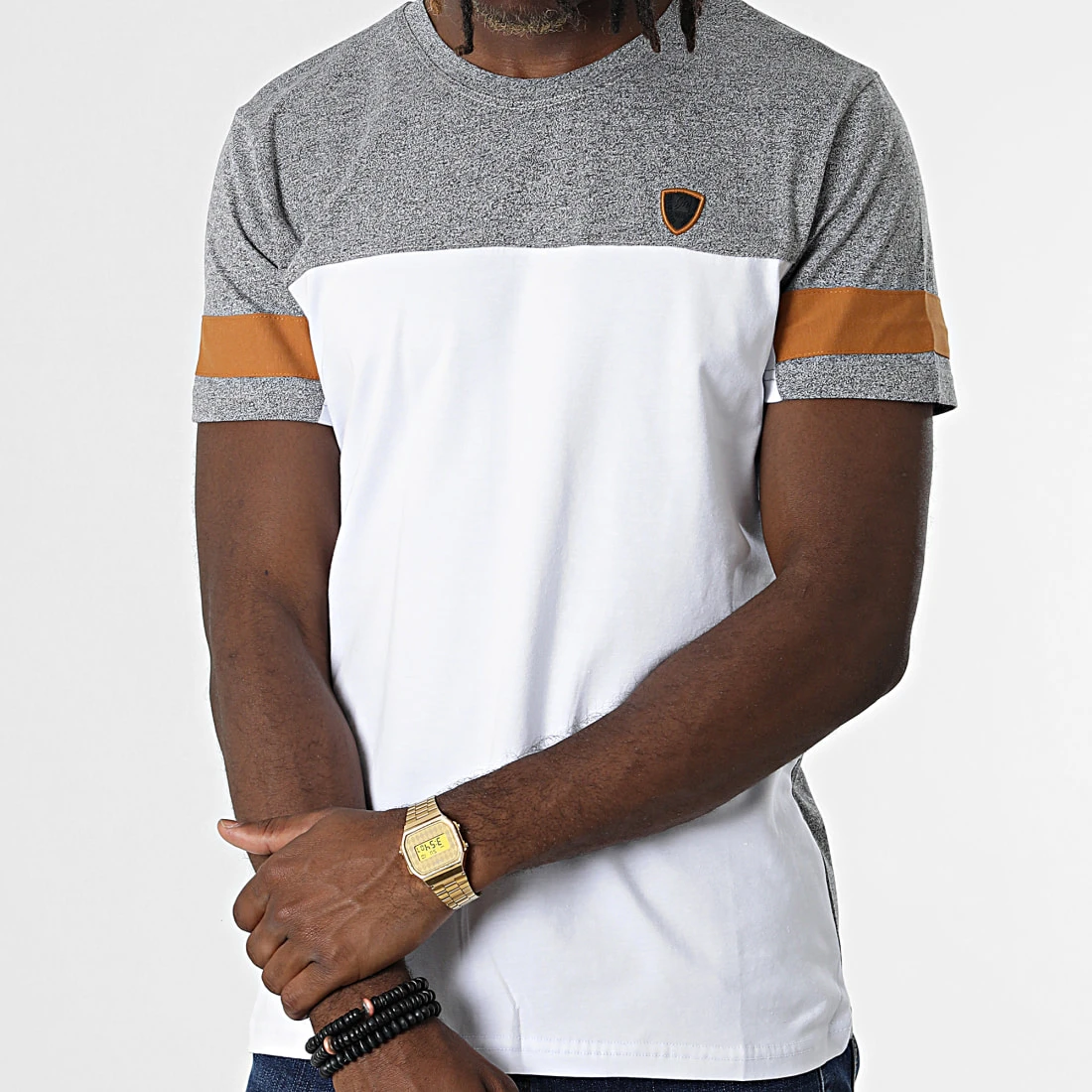 Promo 💯 Tee Shirt 3905 Gris Chiné Blanc de Classic Series 🧨 3 Promo 💯 Tee Shirt 3905 Gris Chiné Blanc de Classic Series 🧨