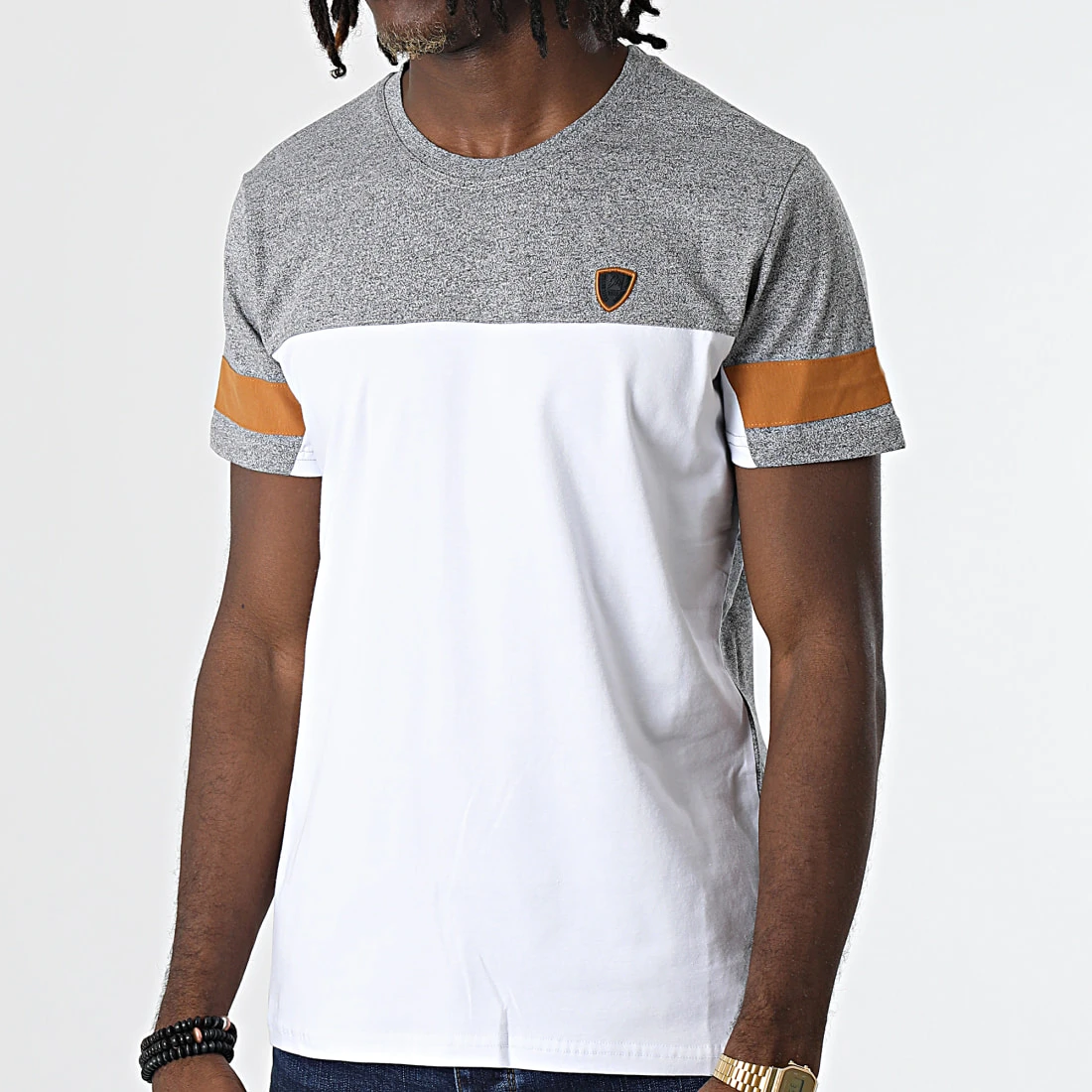 Promo 💯 Tee Shirt 3905 Gris Chiné Blanc de Classic Series 🧨 5 Promo 💯 Tee Shirt 3905 Gris Chiné Blanc de Classic Series 🧨 – Image 3