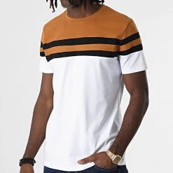 Le moins cher 🥰 Tee Shirt 4058 Blanc Camel de Classic Series 🔔