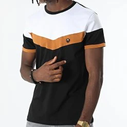 Tout neuf 🔥 Tee ✔️ Shirt 4041 Noir Blanc de Classic Series ❤️ -Classic Series Soldes classic series 325820 4041 BLANC MARRON NOIR 20220701T144820 03