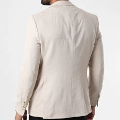 Promo 😍 Veste Blazer X-6019 Beige de Classic Series 🎉 -Classic Series Soldes classic series 325880 X 6019 BEIGE CLAIR 20220630T142630 04