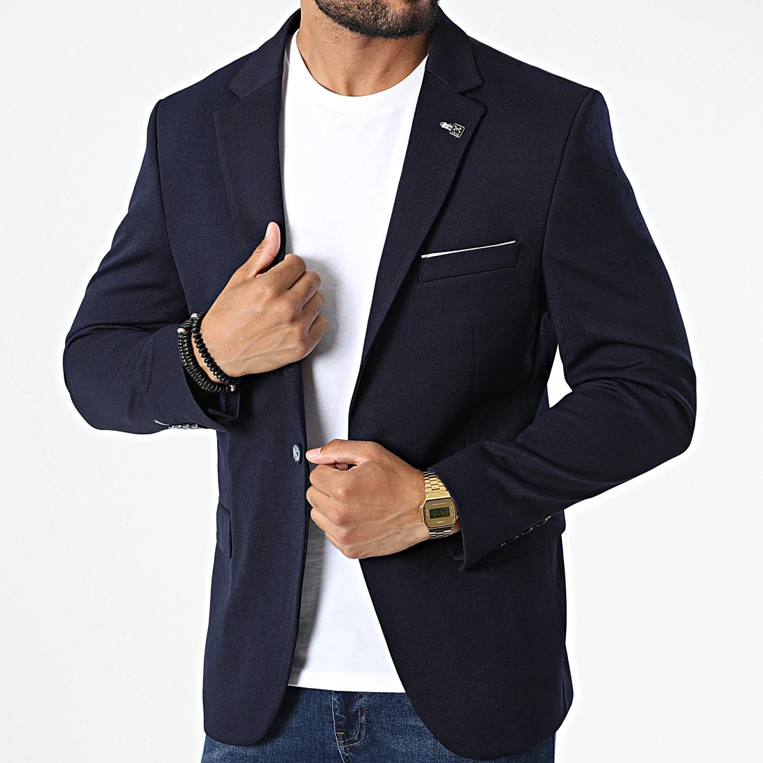 Nouveau ⌛ Veste Blazer X-6016 Bleu Marine de Classic Series ✔️ 3 Nouveau ⌛ Veste Blazer X-6016 Bleu Marine de Classic Series ✔️