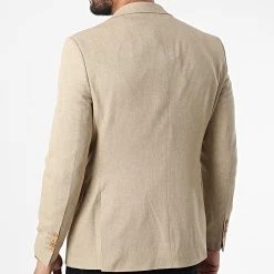 Promo 😍 Veste Blazer X-6019 Beige de Classic Series 👍 -Classic Series Soldes classic series 325887 X 6019 BEIGE 20220630T142254 04