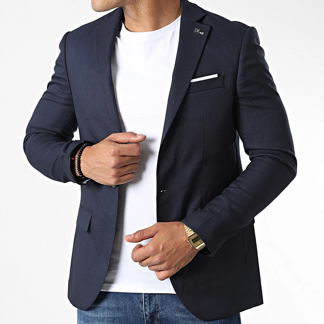 Le moins cher 🔔 Veste Blazer X-9404 Bleu Marine de Classic Series ⭐ 3 Le moins cher 🔔 Veste Blazer X-9404 Bleu Marine de Classic Series ⭐