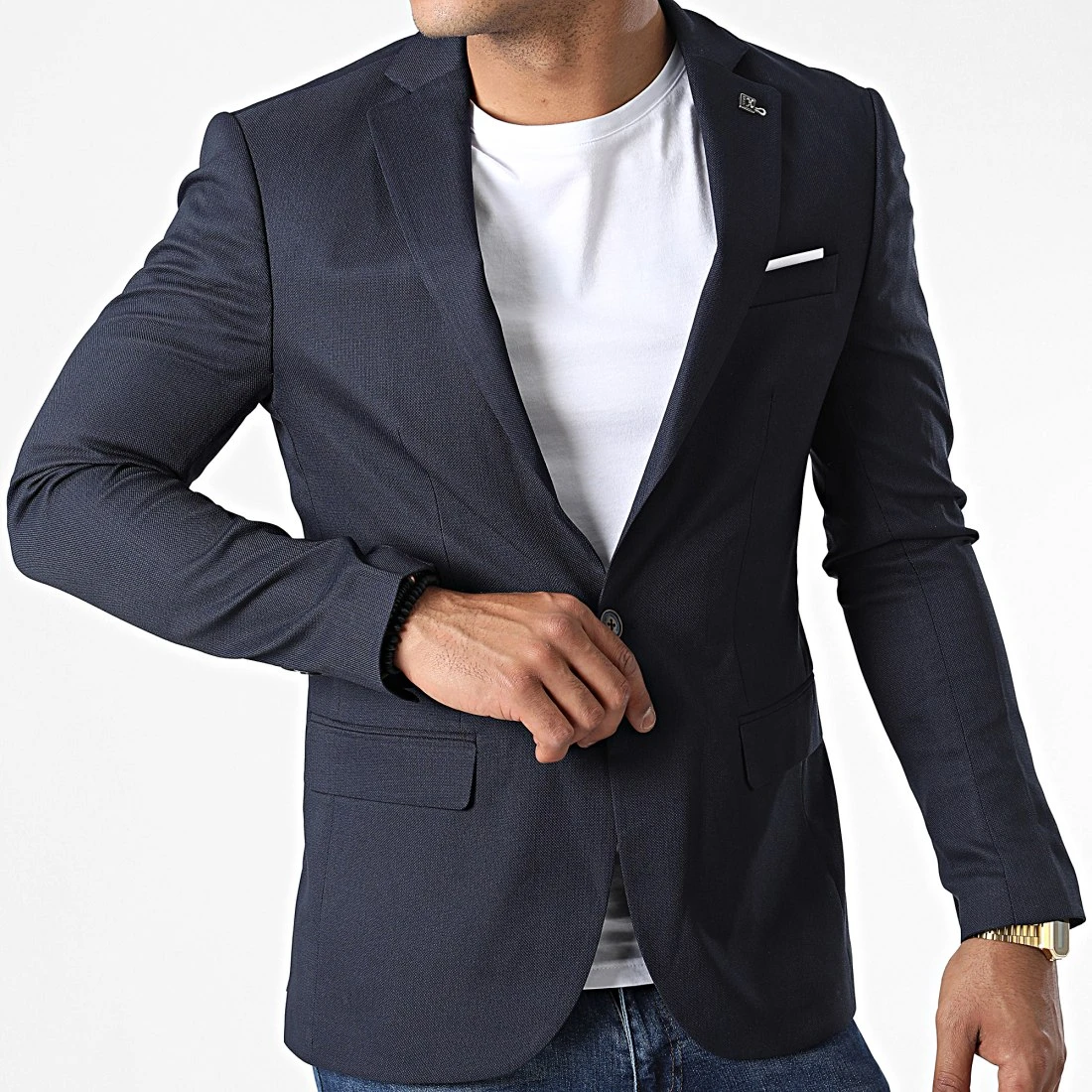 Le moins cher 🔔 Veste Blazer X-9404 Bleu Marine de Classic Series ⭐ 5 Le moins cher 🔔 Veste Blazer X-9404 Bleu Marine de Classic Series ⭐ – Image 3