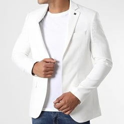 Bon marché 💯 Veste Blazer X-9404 Blanc de Classic Series ✔️