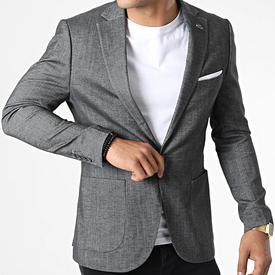 Meilleur prix 🎉 Veste Blazer X-4952 Gris Anthracite de Classic Series ✔️ 5 Meilleur prix 🎉 Veste Blazer X-4952 Gris Anthracite de Classic Series ✔️ – Image 3