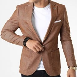 Sortie 👏 Veste Blazer X-4952 Marron de Classic Series ⭐ -Classic Series Soldes classic series 325952 X 4952 TABAC 20220704T155932 03