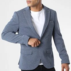 Offres ❤️ Veste Blazer X-6037 Bleu Marine de Classic Series ✨ -Classic Series Soldes classic series 325966 X 6037 BLEU 20220704T160119 03