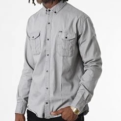 Meilleur prix ✔️ Chemise Manches Longues W-323 Gris de Classic Series 🛒